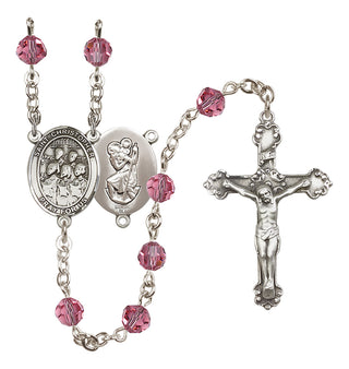 Sterling Silver 6mm Saint Christopher / Choir Rosary