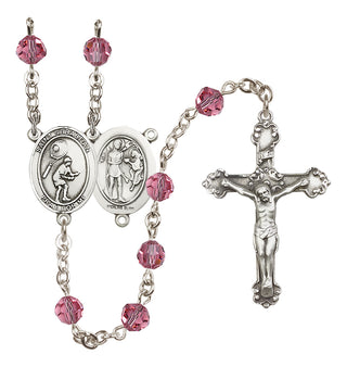 Sterling Silver 6mm Saint Sebastian / Tennis Rosary