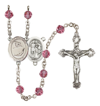 Sterling Silver 6mm Saint Sebastian/Gymnastics Rosary