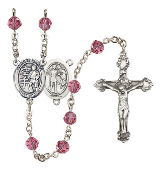 Sterling Silver 6mm Saint Sebastian/Karate Rosary