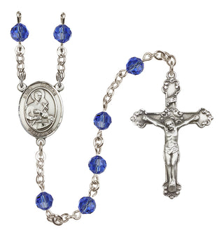 Sterling Silver 6mm Saint Gerard Majella  Engraved Catholic Rosaries