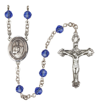 Sterling Silver 6mm San Judas  Engraved Catholic Rosaries