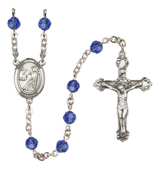 Sterling Silver 6mm Saint Luke the Apostle Rosary