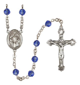 Sterling Silver 6mm Saint Ursula  Engraved Catholic Rosaries