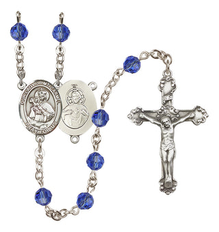 Sterling Silver 6mm Our Lady of Mount Carmel Rosary