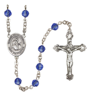 Sterling Silver 6mm Virgen de la Merced  Engraved Catholic Rosaries