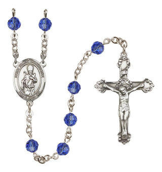 Sterling Silver 6mm Saint Simon the Apostle  Engraved Catholic Rosaries