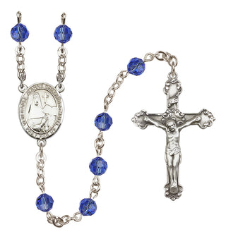 Sterling Silver 6mm Saint Jeanne Chezard de Matel  Engraved Catholic Rosaries