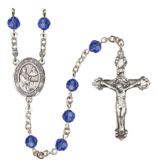 Sterling Silver 6mm Saint Claude de la Colombiere  Engraved Catholic Rosaries