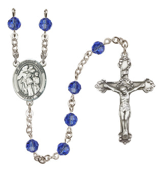 Sterling Silver 6mm Guardian Angel w/Children  Engraved Catholic Rosaries