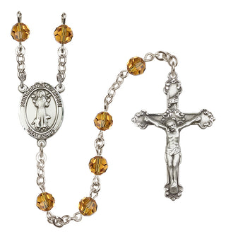 Sterling Silver 6mm Saint Francis of Assisi  Engraved Catholic Rosaries