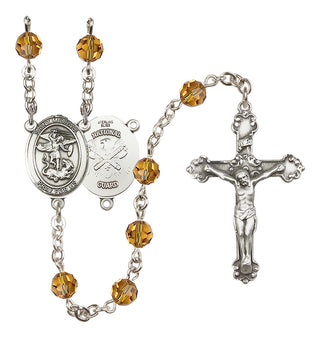 Sterling Silver 6mm Saint Michael / Nat'l Guard Rosary