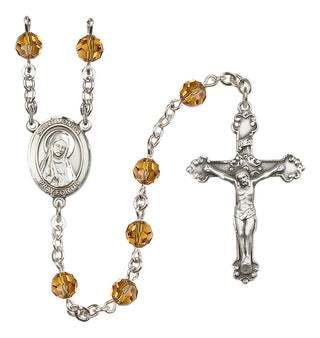Sterling Silver 6mm Saint Monica  Engraved Catholic Rosaries
