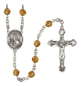 Sterling Silver 6mm Santa Teresita  Engraved Catholic Rosaries