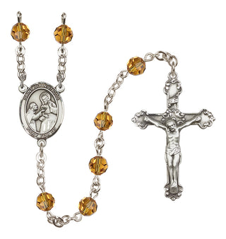 Sterling Silver 6mm Saint John of God  Engraved Catholic Rosaries