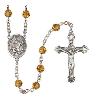Sterling Silver 6mm San Martin Caballero  Engraved Catholic Rosaries