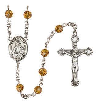 Sterling Silver 6mm Saint Alexandra  Engraved Catholic Rosaries