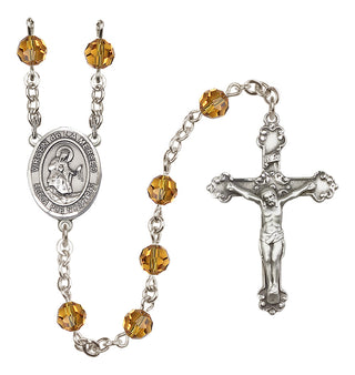 Sterling Silver 6mm Virgen de la Merced  Engraved Catholic Rosaries