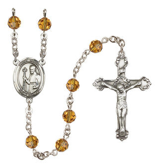 Sterling Silver 6mm Saint Regis  Engraved Catholic Rosaries