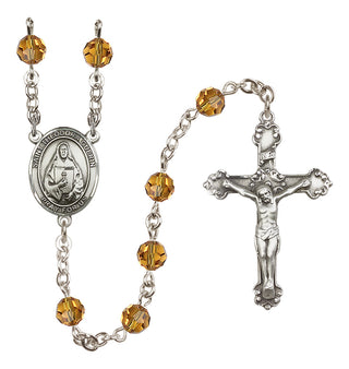 Sterling Silver 6mm Saint Theodora  Engraved Catholic Rosaries