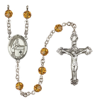 Sterling Silver 6mm Blessed Emilee Doultremont  Engraved Catholic Rosaries
