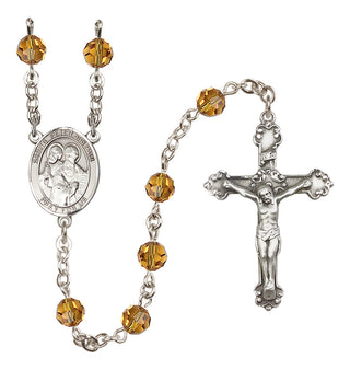 Sterling Silver 6mm Saints Peter & Paul  Engraved Catholic Rosaries