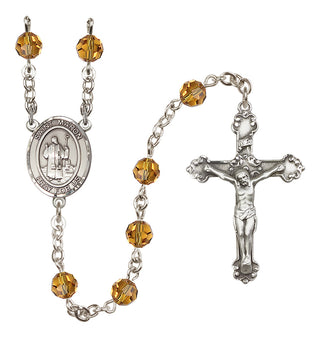 Sterling Silver 6mm Saint Maron  Engraved Catholic Rosaries