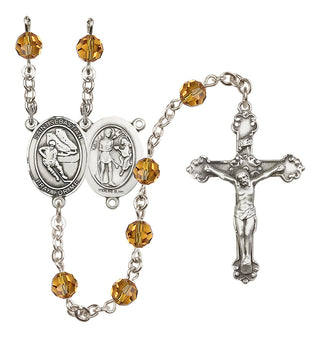 Sterling Silver 6mm Saint Sebastian / Hockey Rosary