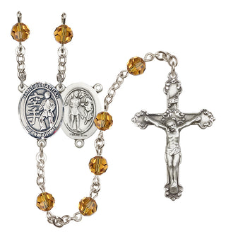 Sterling Silver 6mm Saint Sebastian/Karate Rosary