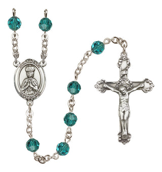 Sterling Silver 6mm Austrian Crystal Saint Henry II Rosary in Zircon