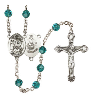 Sterling Silver 6mm Saint Michael / Marines Rosary