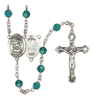 Sterling Silver 6mm Saint Michael / Nat'l Guard Rosary