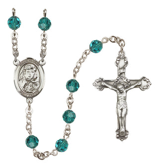 Sterling Silver 6mm Saint Sarah  Engraved Catholic Rosaries