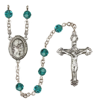 Sterling Silver 6mm Austrian Crystal San Juan de la Cruz Rosary in Zircon