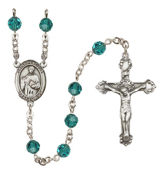 Sterling Silver 6mm Saint Placidus  Engraved Catholic Rosaries
