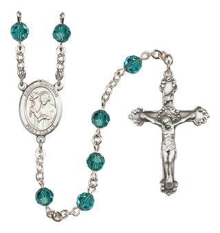 Sterling Silver 6mm Saint Dunstan  Engraved Catholic Rosaries