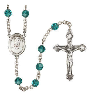 Sterling Silver 6mm Saint Josephine Bakhita  Engraved Catholic Rosaries