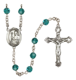 Sterling Silver 6mm Saint Regis  Engraved Catholic Rosaries