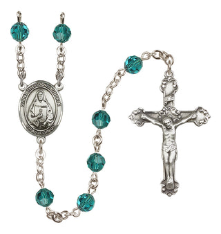 Sterling Silver 6mm Saint Theodora  Engraved Catholic Rosaries