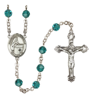 Sterling Silver 6mm Blessed Emilee Doultremont  Engraved Catholic Rosaries