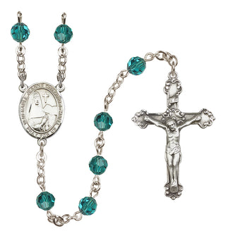 Sterling Silver 6mm Saint Jeanne Chezard de Matel  Engraved Catholic Rosaries