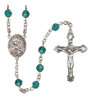 Sterling Silver 6mm Our Lady of the Precious Blood  Engraved Catholic Rosaries