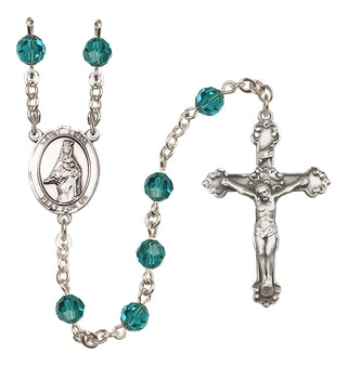Sterling Silver 6mm Saint Emma Uffing  Engraved Catholic Rosaries