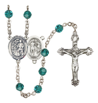 Sterling Silver 6mm Saint Sebastian/Karate Rosary