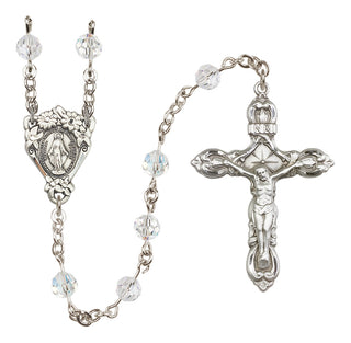 Sterling Silver 6mm Miraculous Rosary