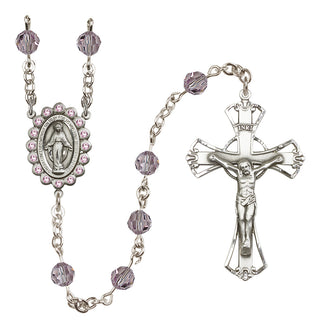 Sterling Silver 6mm Miraculous Rosary
