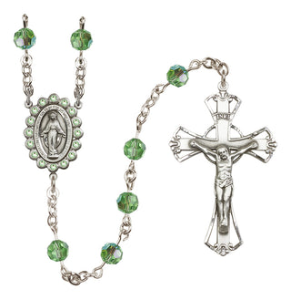 Sterling Silver 6mm Miraculous Rosary