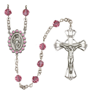 Sterling Silver 6mm Miraculous Rosary