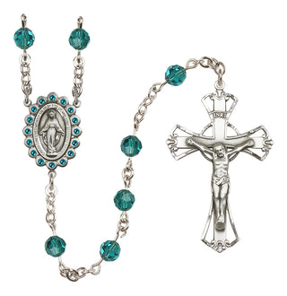 Sterling Silver 6mm Miraculous Rosary