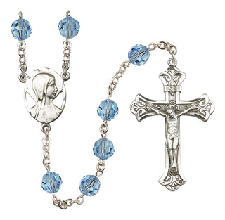 Sterling Silver 8mm Madonna Rosary